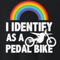 I Identify As A Pedal Bike Sticker