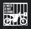E-Moto Behind Bars Sticker
